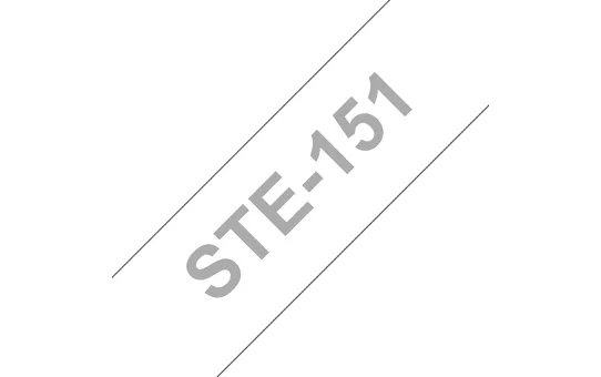 STe-151 - Текст Белый на Лента Прозрачная (3 м)