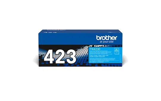 Brother TN423C: оригинальный голубой тонер-картридж.