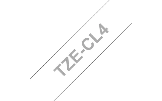 TZe-CL4 - Текст Черный на Лента Белый