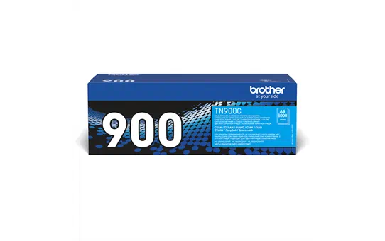 Brother TN-900C: оригинальный голубой тонер-картридж.