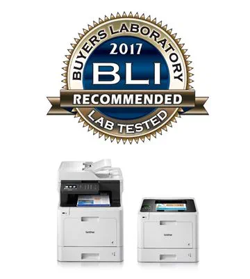 Новая линейка цветных лазерных устройств Brother получила престижную награду от BLI за надёжность