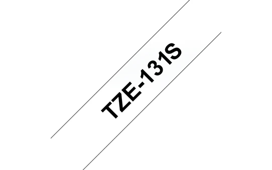 TZe-131S - Текст Чёрный на Лента Прозрачная (4 м)