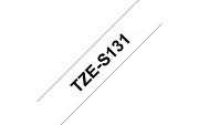 TZe-S131  -  Текст Чёрный на Лента Прозрачная (8 м)