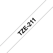 TZe-211 - Текст Чёрный на Лента Белая (8 м)