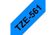 TZe-561  -  Текст Чёрный на Лента Синяя (8 м)