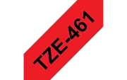 TZe-461  -  Текст Чёрный на Лента Красная (8 м)